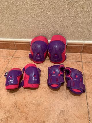 Patines niña + protecciones (32-35)