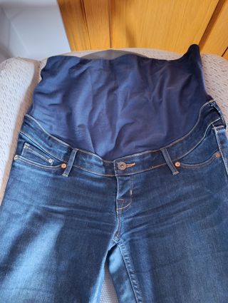 Jeans premamá azul