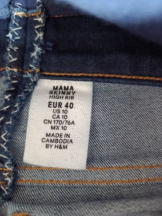 Jeans premamá azul