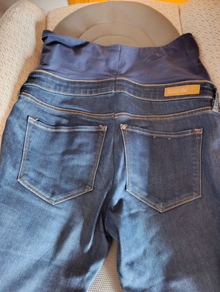 Jeans premamá azul