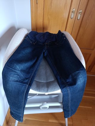 Jeans premamá azul