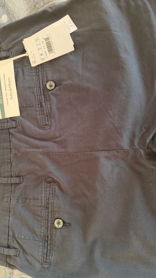 Pantalones chinos Pedro del Hierro Azul marino 