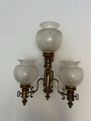 Lámpara de 3 luces vintage