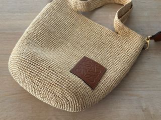 Bolso Loewe Mini Slit en Rafia