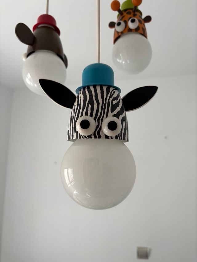 Lámpara infantil 3 animales Philips