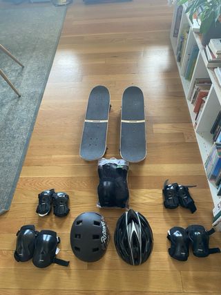2 Skates NKX + Equipamiento Protección