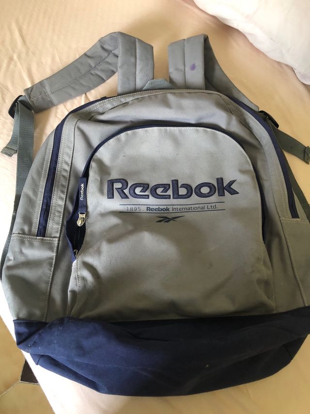 Mochila Reebok gris-azul