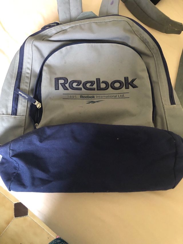 Mochila Reebok gris-azul
