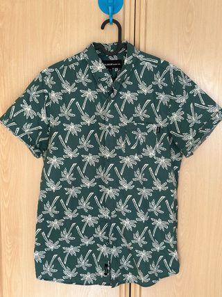 Camisa MOLOKAI verde manga corta