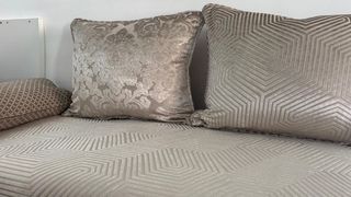 Fundas sofá terciopelo beige