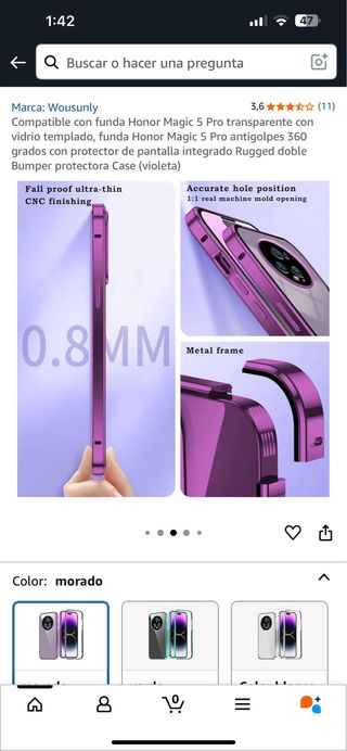 Funda Honor Magic 5 Pro - Wousunly