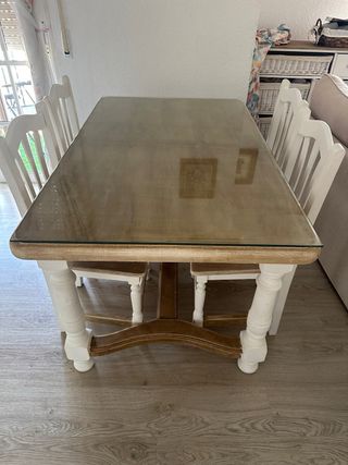 Mesa Comedor Pino Macizo 4 Sillas