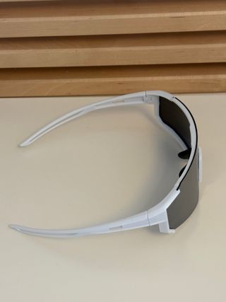 Gafas sol deportivas plata-blanco