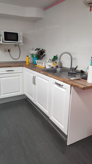 Muebles cocina blancos