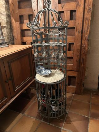 Mueble bar forja artesanal