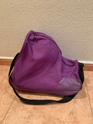 Patines en línea + protecciones + casco + bolsa