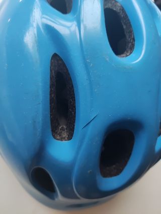 Casco bici niño azul