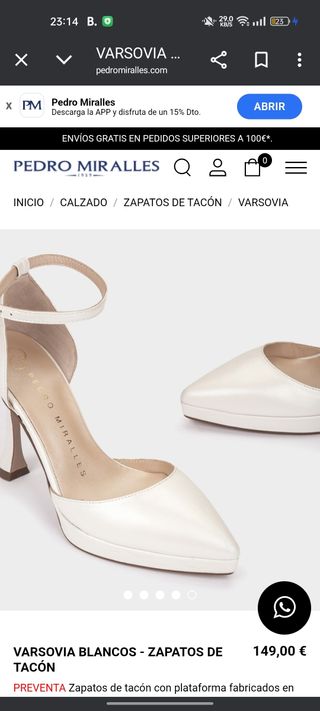 Zapatos novia Pedro Miralles