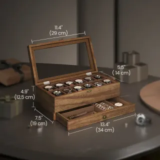 Scatola porta orologi in legno