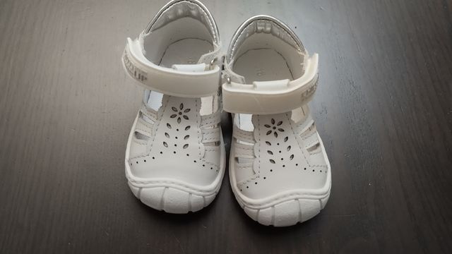 Zapatos Bebé niña - Piel - Blancos