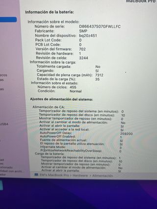 MacBook Pro 16gb 256ssd negociable 
