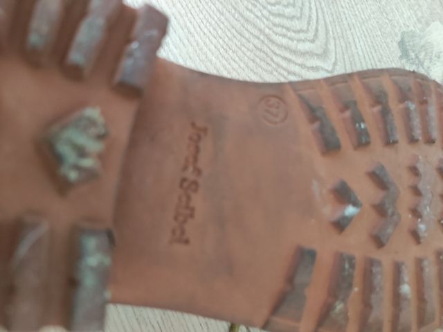 Botas ante  piel auténtica marrón mujer talla 37