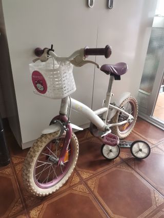 Bicicleta niña con ruedines