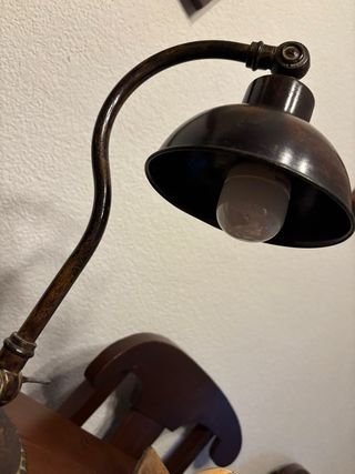 Lámpara escritorio vintage metal