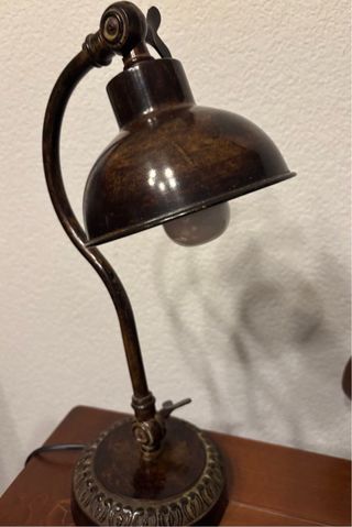 Lámpara escritorio vintage metal