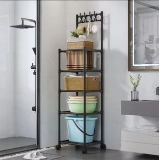 Organizzatore 5 ripiani con ruote