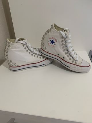 Converse blancas cuña nº38
zapatillas personalizas