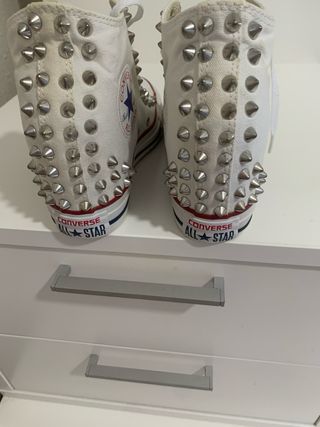 Converse blancas cuña nº38
zapatillas personalizas