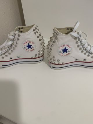 Converse blancas cuña nº38
zapatillas personalizas