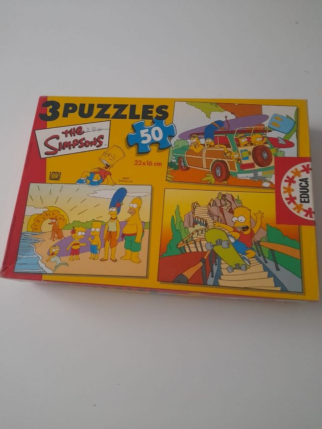 3 Puzles Simpsons 50 piezas
