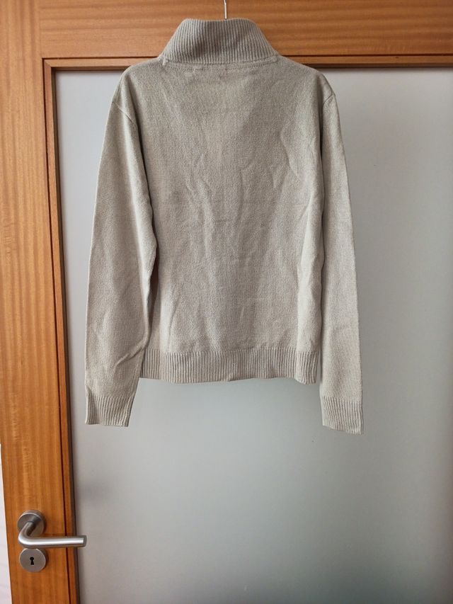 Casaco Modalfa bege - com fecho