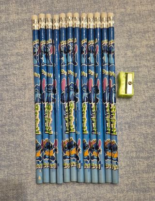 Set matite Stitch compreso temperino + 2 temperini