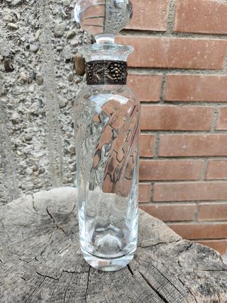 Set Bottiglie liquore vetro e cristallo.