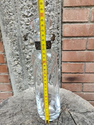 Set Bottiglie liquore vetro e cristallo.
