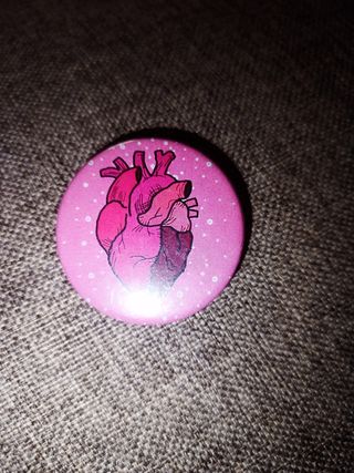 Chapa corazón rosa