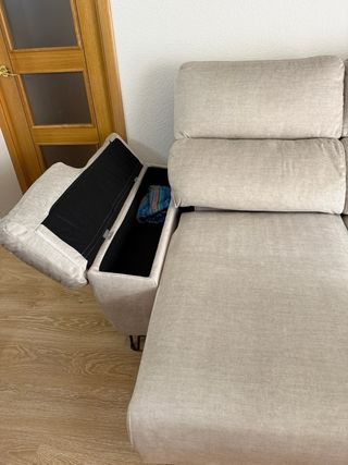 Sofá 2 plazas beige - Poco uso