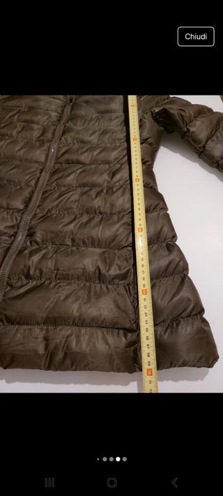 Giubbino Invernale verde & sciarpa ciniglia