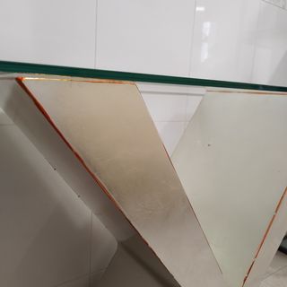 Recibidor aparador para plateada en forma de X