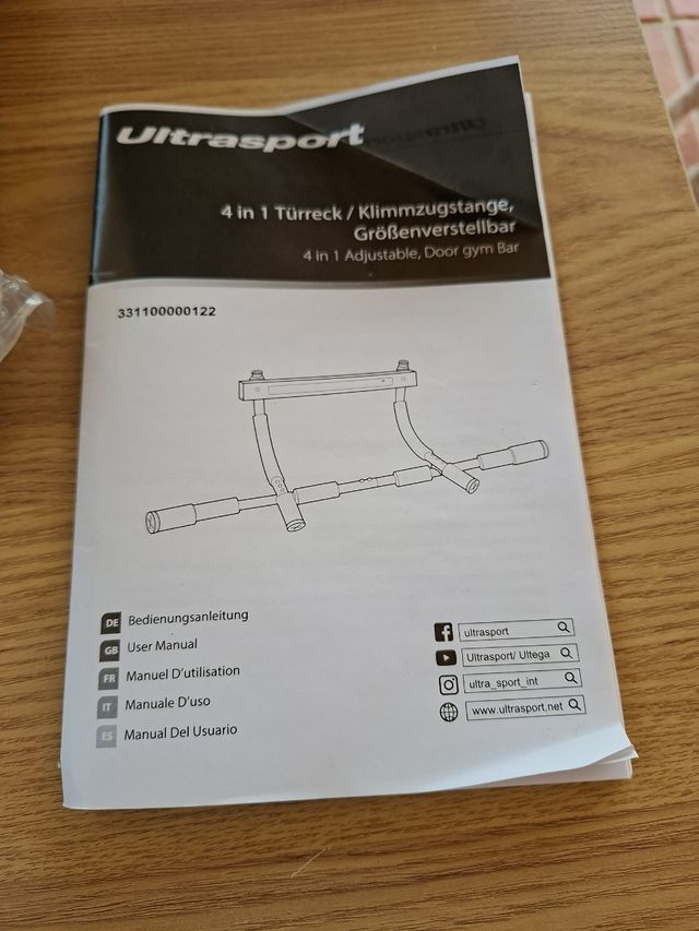 Barra Dominadas Ultrasport 4 en 1