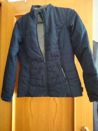 Chaqueta acolchada azul mujer