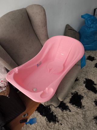 Bañera bebé rosa