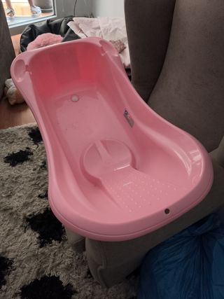 Bañera bebé rosa