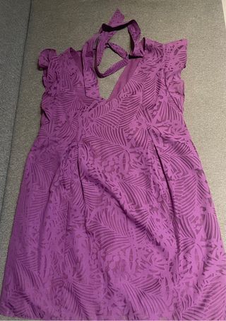 Vestido morado estampado