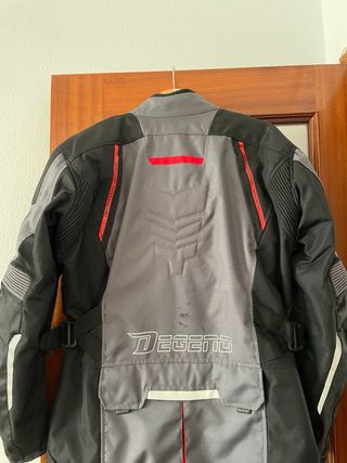 Cazadora moto Degend gris-negra