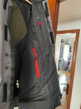 Cazadora moto Degend gris-negra