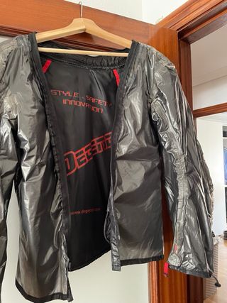 Cazadora moto Degend gris-negra